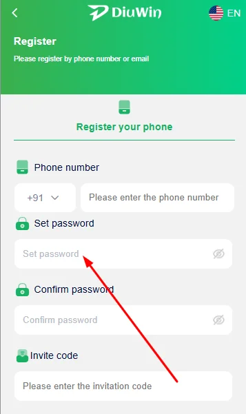 Set a password for your account